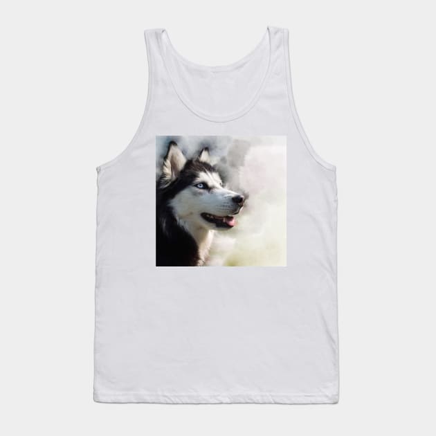 Husky photo montage Tank Top by Noamdelf06